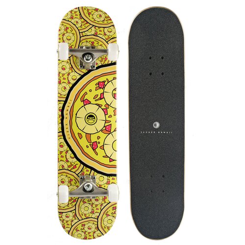 JUCKER HAWAII Skateboard PERKY PIZZAS 7.75&ldquo; Complete