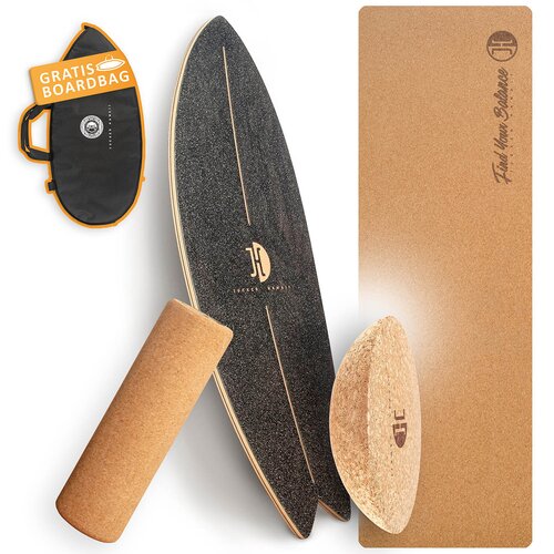 *Deal of the Year - Balance Board Set Ocean Rocker Black*