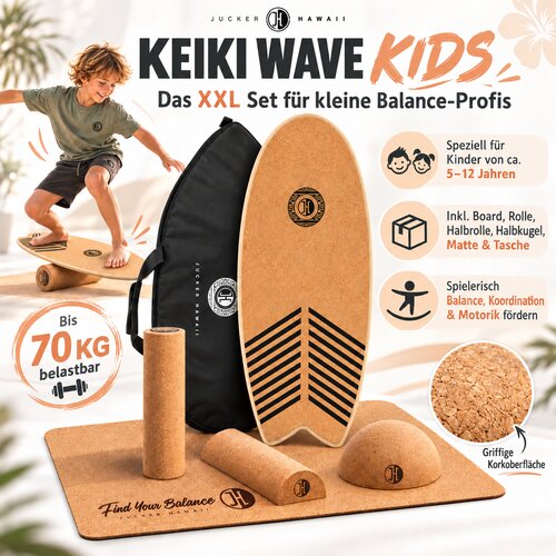 JUCKER HAWAII KEIKI WAVE &ndash; Balance Board Bambini Set XXL