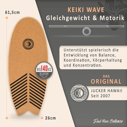 JUCKER HAWAII KEIKI WAVE &ndash; Balance Board Bambini Set XXL