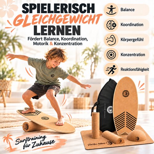JUCKER HAWAII KEIKI WAVE &ndash; Balance Board Bambini Set XXL