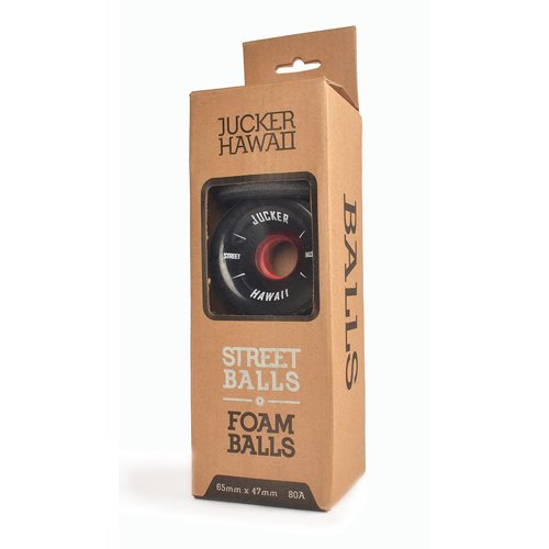 JUCKER HAWAII Longboard Skate Ruote FOAM BALLS 65mm 80A CP40 (4er)