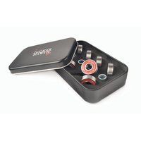 JUCKER HAWAII Longboard Cuscinetti ABEC 9 Rosso + Spacer