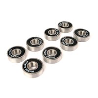 JUCKER HAWAII Longboard Skateboard Cuscinetti ABEC 5 Rosso